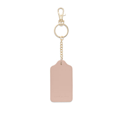 Lark and Ives / Vegan Leather Accessories / Keychain / Keyring / Tag Keychain / Minimal Accessories / Nude Pink