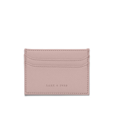 Lark and Ives / Vegan Leather Accessories / Small Accessories / Wallet / Mini Wallet / Card Case / Card Holder / Flat Card Case / Nude Pink