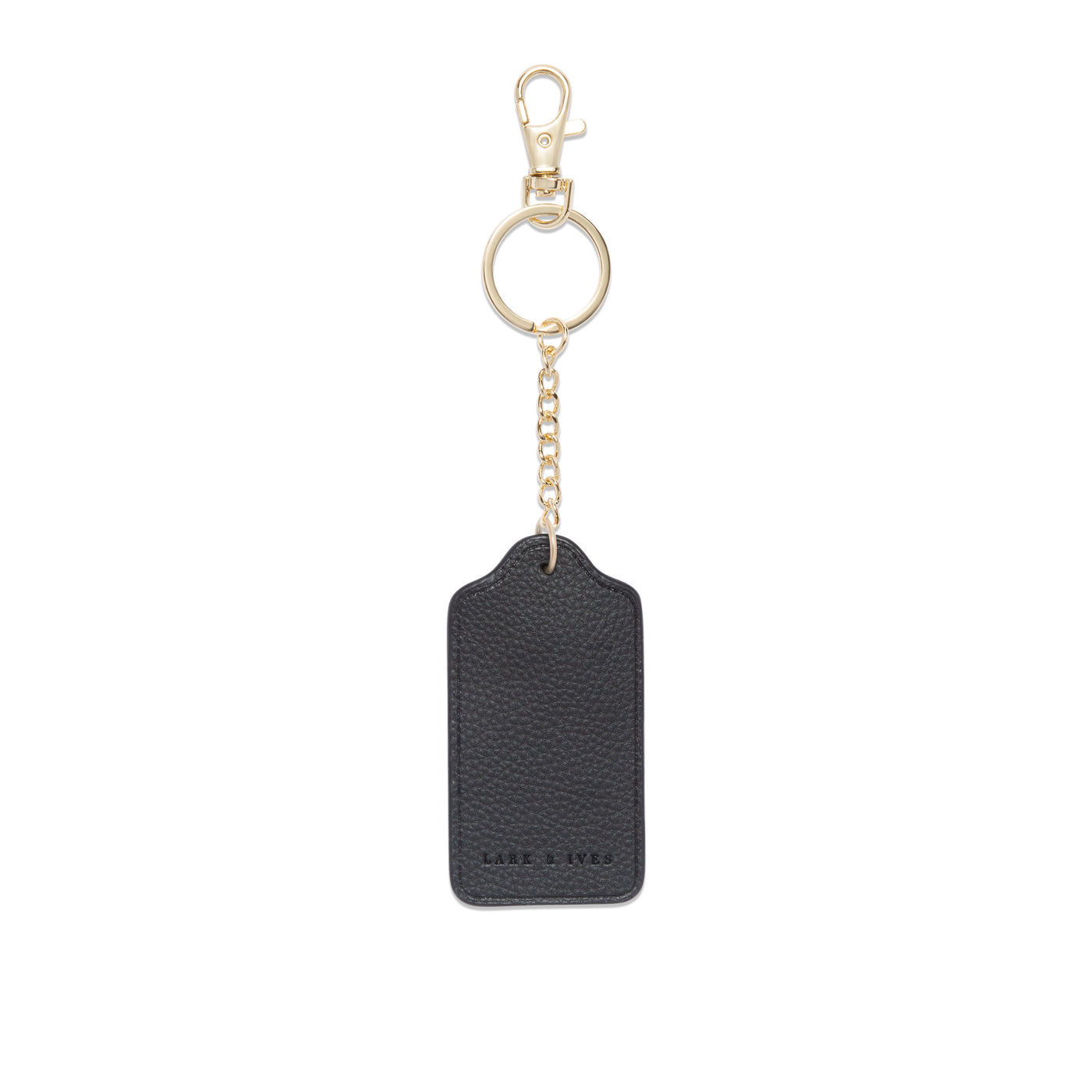Lark and Ives / Vegan Leather Accessories / Keychain / Keyring / Tag Keychain / Minimal Accessories / Black