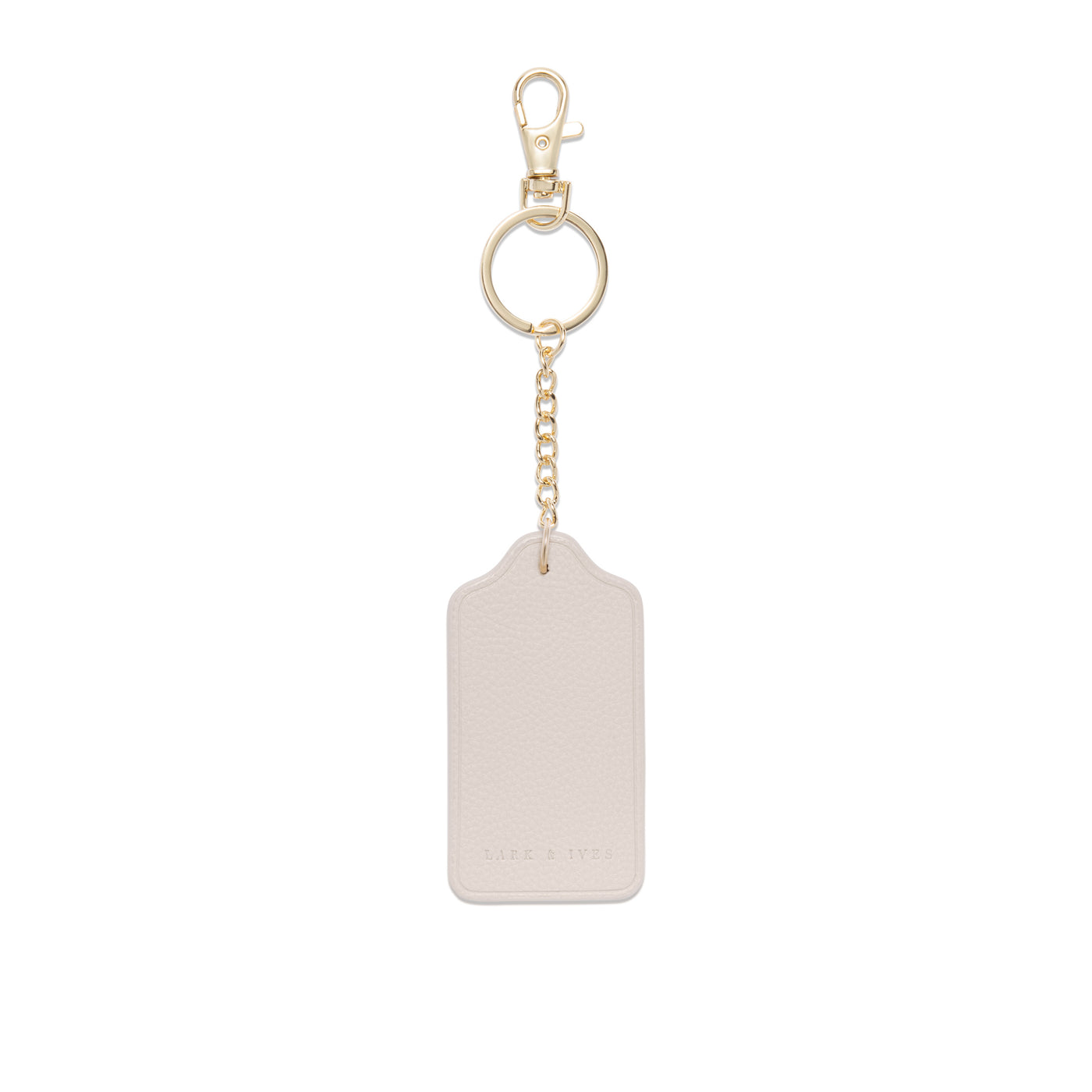 Lark and Ives / Vegan Leather Accessories / Keychain / Keyring / Tag Keychain / Minimal Accessories / Light Beige