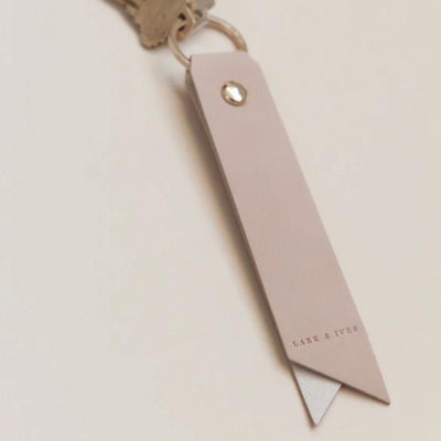 Lark and Ives / Vegan Leather Accessories / Keychain / Keyring / Strap Keychain / Minimal Accessories / Nude Pink / Neutral Colours