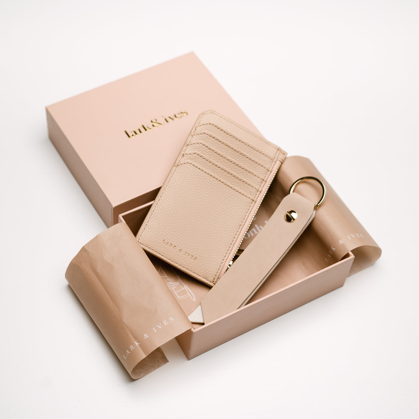Zippered Card Holder & Keyholder Gift Box