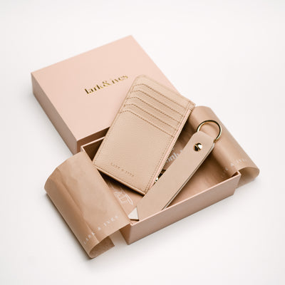 Zippered Card Holder & Keyholder Gift Box