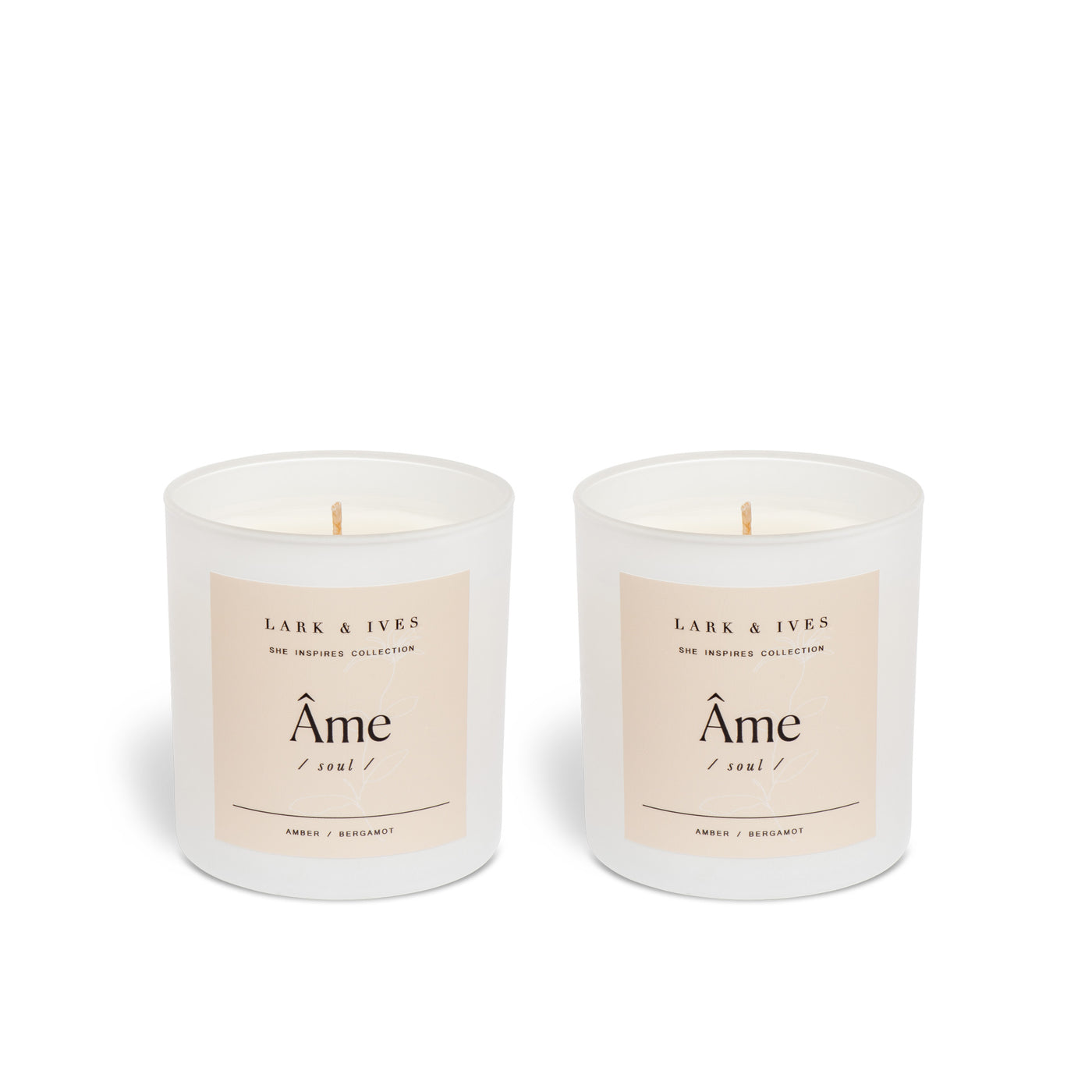 Lark and Ives / Candle / Soy Candle / Essential Oil Candle / Cruelty Free / Fair Trade / Ethical Goods / Set of two candles / Gift Guide / Gift Ideas / Ame and Ame