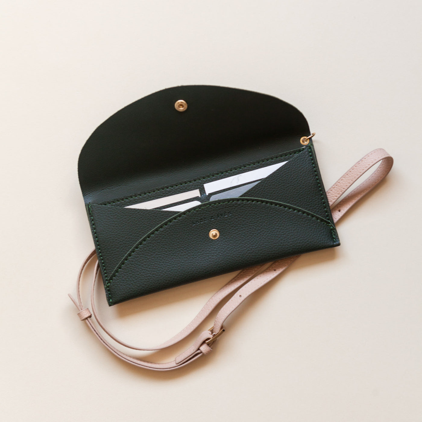 Lark and Ives Dark Green Purse / Long Wallet / Slim Wallet / Small Purse / Vegan Leather Accessories