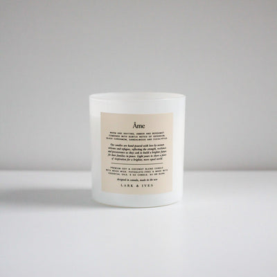 Lark and Ives / Candle / Soy Candle / Essential Oil Candle / Cruelty Free / Fair Trade / Ethical Goods / Amber and Bergamot