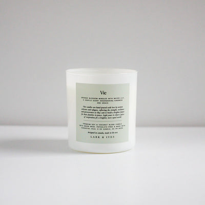 Lark and Ives / Candle / Soy Candle / Essential Oil Candle / Cruelty Free / Fair Trade / Ethical Goods / Orange Blossom