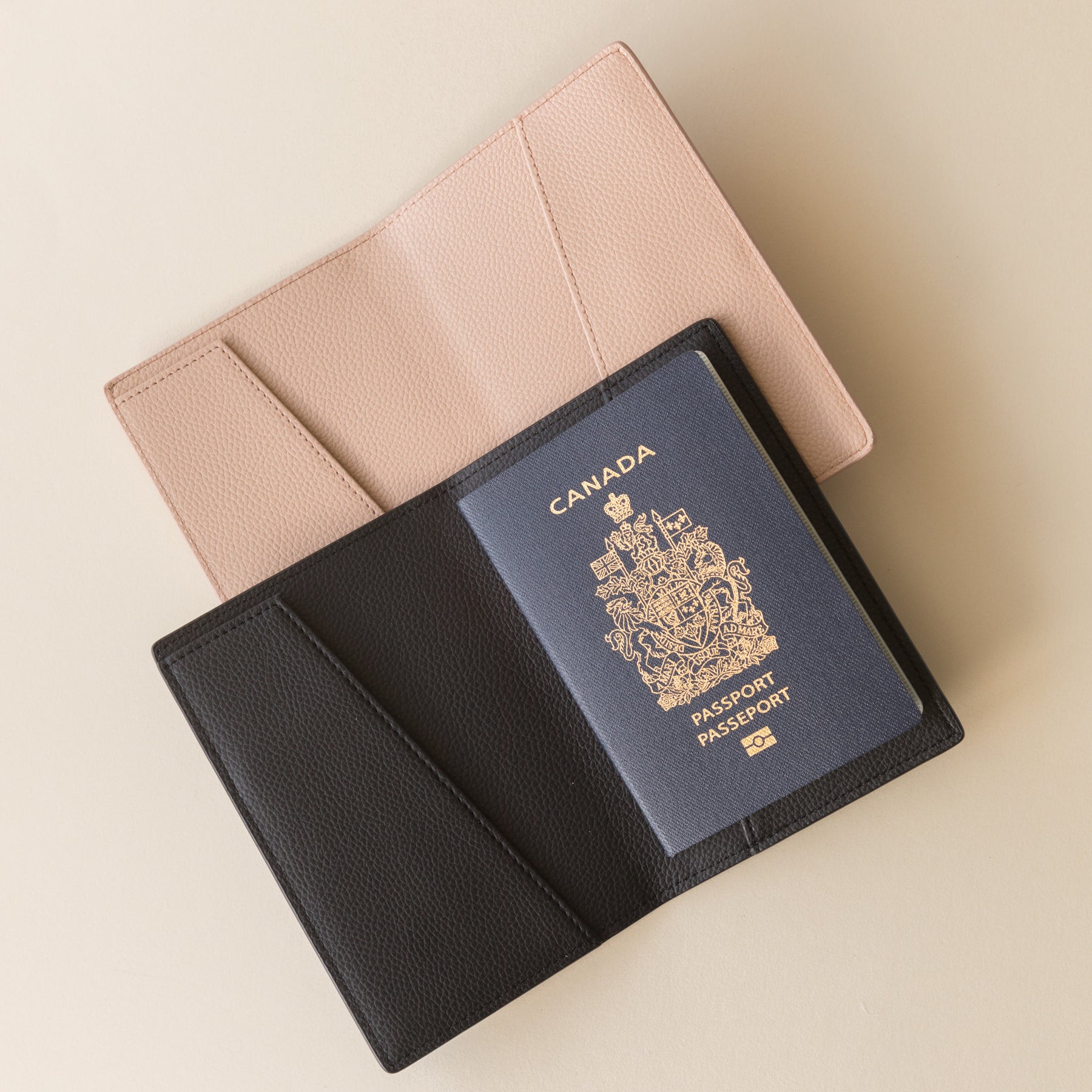 Fillmore Vegan Leather Passport Case, Foil Debossed