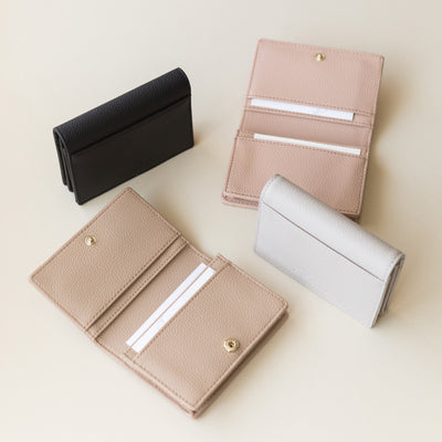 Lark and Ives / Vegan Leather Accessories / Small Accessories / Wallet / Mini Wallet / Card Case / Card Holder / Button snap closure / Fold Wallet